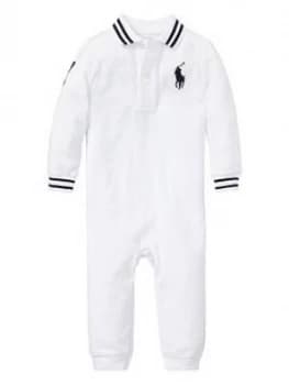 Ralph Lauren Baby Boys Big Pony All In One - White