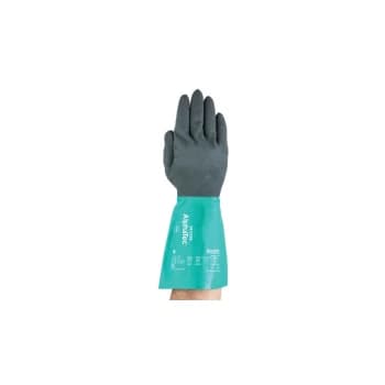 Alphatec 58-535 Green/Black Nitrile Gloves - Size 11