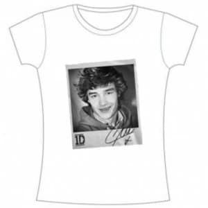 One Direction Solo Liam Skinny White T-Shirt Large