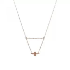 Ladies Olivia Burton Rose Gold Plated Moulded Bee Necklace