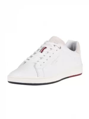 Retro Tennis Cupsole Leather Trainers