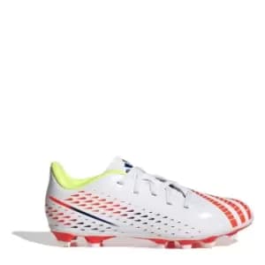 adidas Predator Edge.4 Flexible Ground Football Boots Kids - White