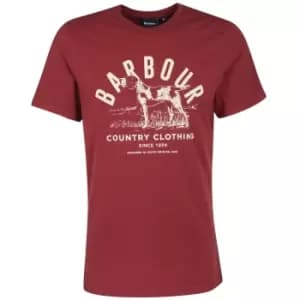 Barbour Mens Country Clothing Tee Port Medium