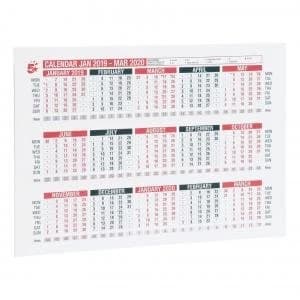 Office 2019 Diary Wall or Desk Calendar 941088