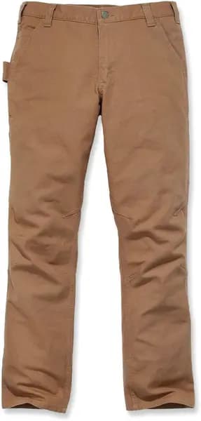 Carhartt Duck Dungaree, textile pants , color: Brown , size: W33/L34