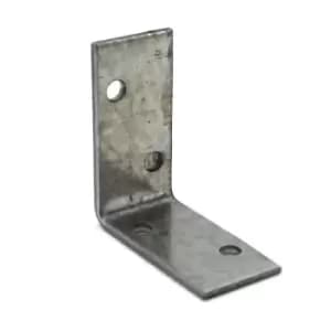 Heavy Duty Zinc Plated Reinforced Corner Angle Bracket - Size 40x40x20x2mm - Pack of 10