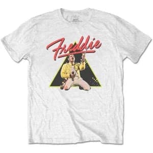Freddie Mercury - Triangle Mens Large T-Shirt - White
