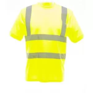 Yoko Ladies/Womens Hi-Vis Short Sleeve T-Shirt (3XL) (Hi-Vis Yellow) - Hi-Vis Yellow