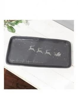 Santa'S Flying Sleigh Serving Plate