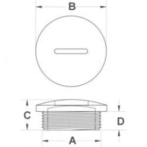 KSS 534159 Screw Cap Black