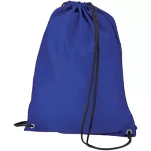 Budget Water Resistant Sports Gymsac Drawstring Bag (11L) (Pack of 2) (One Size) (Royal) - Bagbase