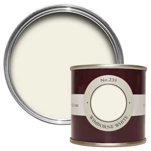 Farrow & Ball Estate Wimborne white No. 239 Emulsion Paint 100ml Tester pot
