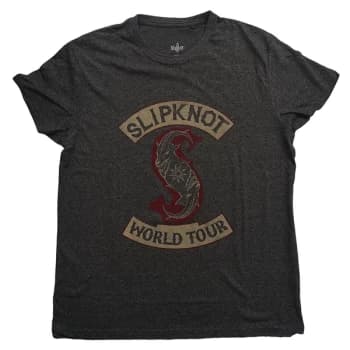 Slipknot - Patched-Up Unisex Large T-Shirt - Black/Grey
