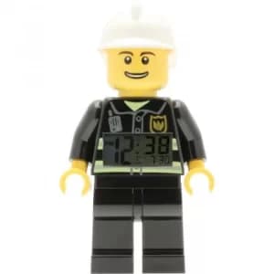 LEGO City Fireman Minifigure Clock