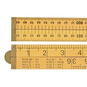 R.S.T. Wooden 4 Fold Rule 1m / 39" (Loose)