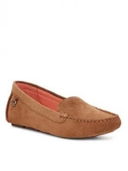 UGG Flores Brogue - Chestnut, Size 3, Women