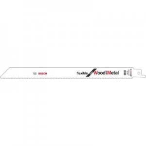 Bosch Accessories 2608656021 Sabre saw blade for wood and metal S 1122HF, flexible, 5-pack Saw blade length 225mm 5 pcs