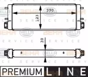 x1 Behr Heat Exchanger 8MO376725-431 Genuine replacement part for Car Made in DE