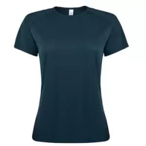 SOLS Womens/Ladies Sporty Short Sleeve T-Shirt (L) (Petroleum Blue)