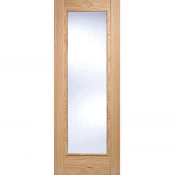 Vancouver Pattern 10 Internal Glazed Prefinished Oak 1 Lite Door - 762 x 1981mm