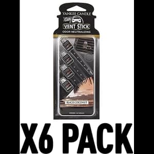 Black Coconut (Pack Of 6) Yankee Candle Vent Stick