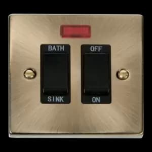 Click Scolmore Deco 20A Sink or Bath Switch - VPAB024BK