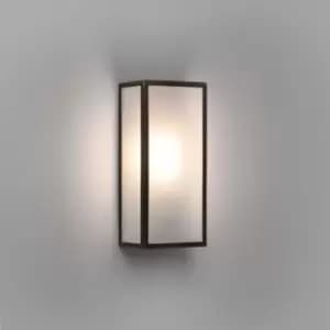 Messina Outdoor LED Wall Lantern Bronze Frosted IP44, E27
