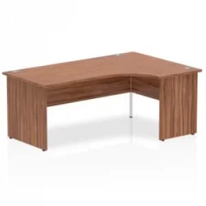 Impulse Panel End 1800 Right Hand Crescent Desk Walnut