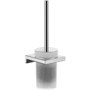 AddStoris Wall Mounted Toilet Brush Holder Chrome Modern - 41752000 - Silver - Hansgrohe