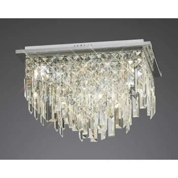 Maddison square ceiling light 6 bulbs polished chrome / crystal