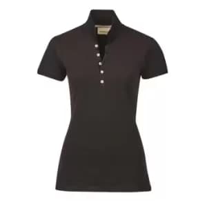 Dublin Lily Cap Sleeve Polo - Black