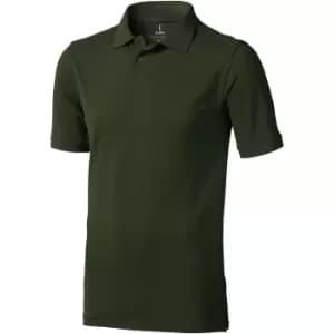 Elevate Mens Calgary Short Sleeve Polo (L) (Army Green)