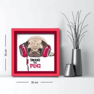 3030AHS-037 Multicolor Decorative Framed MDF Painting