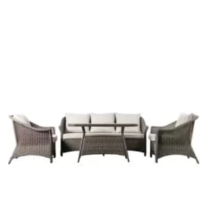 Crossland Grove Louis Rounded Country Sofa Dining/Tea Set