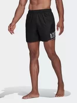 adidas Wording Swim Shorts, Black Size XL Men