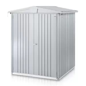 5' x 5' Biohort Europa 2 Silver Metal Shed (1.5m x 1.5m)