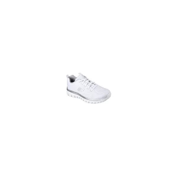 Skechers Womens Graceful Get Connected Sports Trainers UK Size 3 (EU 36) White/Silver SKE1168-WSL-3