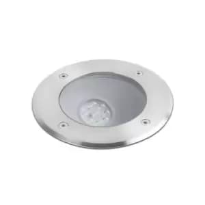 Salt LED Outdoor Recessed Spotlight Matt Nickel IP67