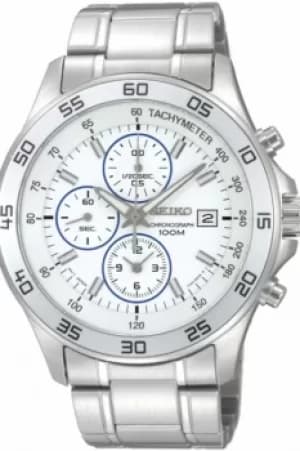 Mens Seiko Alarm Chronograph Watch SNDA71P1