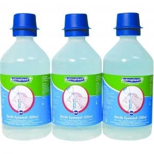 Astroplast Saline Eyewash 500ml Clear Pk3