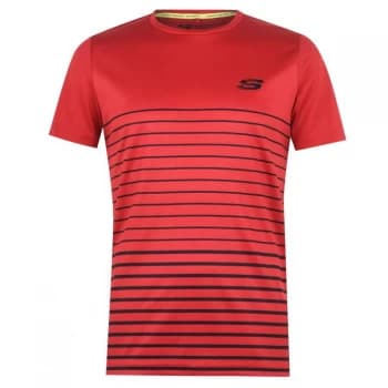 Skechers Stripe T Shirt - Red