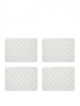 Sabichi Pack Of 4 Hearts Placemats And 4 Coasters