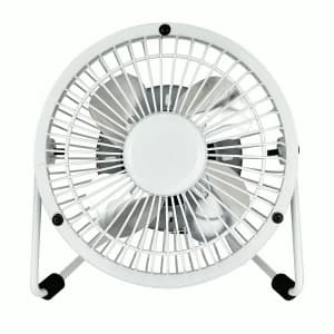 Status 4" Mini USB Fan - White