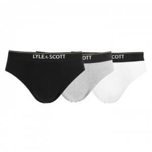 Lyle and Scott Shaw 3 Pack Briefs - Blk/Wht/Gry