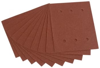 Draper Punched 1/4 Sanding Sheets 115mm x 145mm 100g Pack of 10