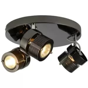 Inlight 3-Light Ceiling Spotlight Pedro Black Chrome