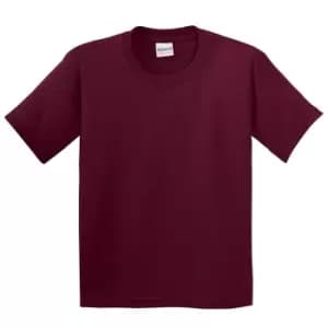 Gildan Youth Unisex Heavy Cotton T-Shirt (M) (Maroon)