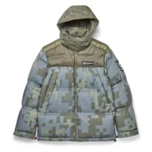 Timberland Earthkeepers By Raeburn All Gender Puffer Jacket In Green Camo Green Camo Men, Size M