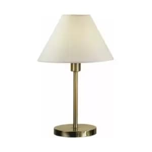 Kolarz HILTON - Lifestyle Fabric Tapered Shade Table Light Antique Brass, 1x E27