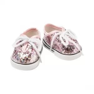 I'm a Girly Rose Gold Glitter Sneakers